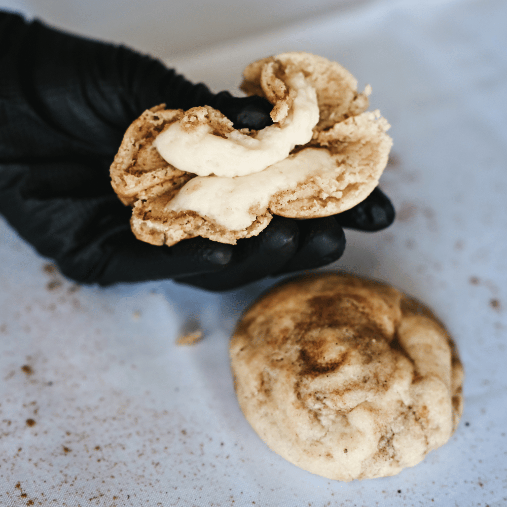 Cinnamon Roll Cheesecake Cookie - The Cookie Club